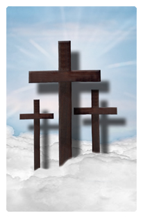 Three Crosses (Clouds) Blue